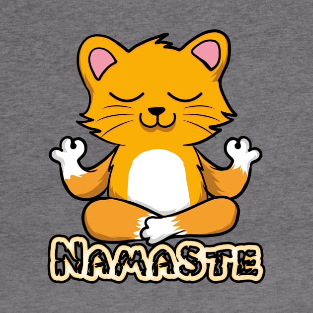 namaste cat yoga by aboss